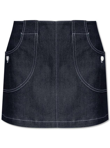 Women's Samantha A-Line Skirt Navy - A.P.C. - BALAAN 1