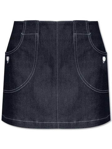 Women's Samantha A-Line Skirt Navy - A.P.C. - BALAAN 1