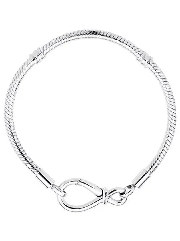 Moments Infinity Knot Snake Chain Bracelet Silver - PANDORA - BALAAN 6