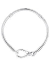 Moments Infinity Note Snake Chain Bracelet Silver - PANDORA - BALAAN 6