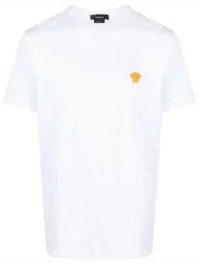 Medusa Embroidery Cotton Short Sleeve T-shirt White - VERSACE - BALAAN 2