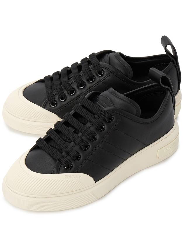 Medine Leather Low-Top Sneakers Black MSK02M VT243 U901 - BALLY - BALAAN 2