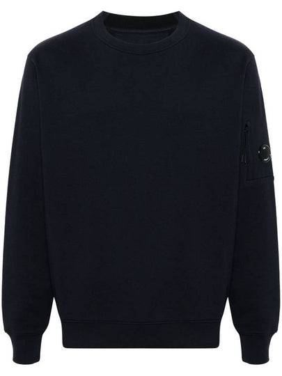 Crew Neck Sweatshirt Blue - CP COMPANY - BALAAN 2