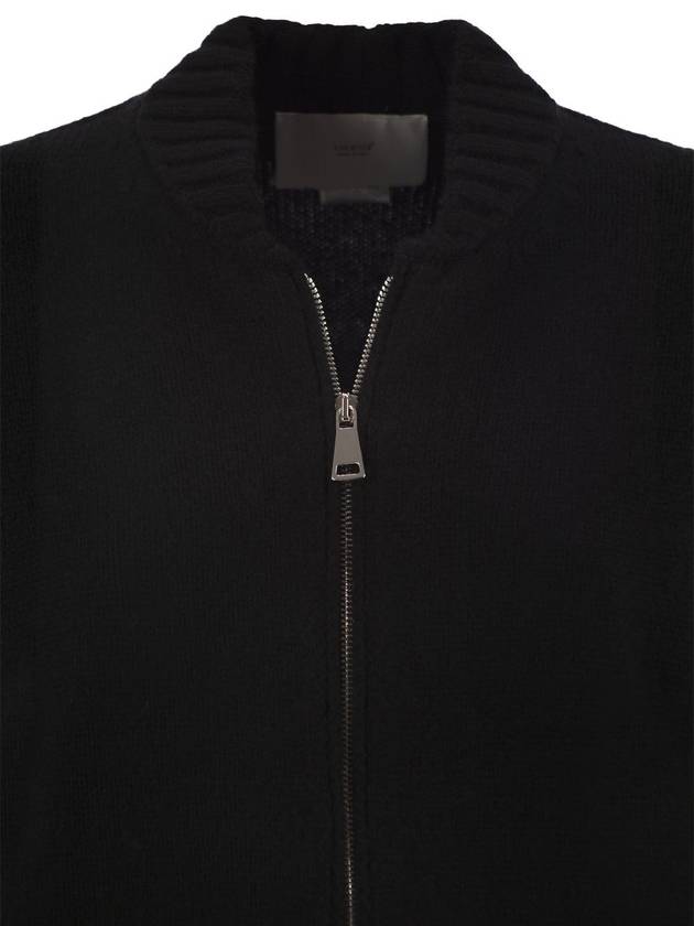 Wool and cashmere cardigan with zip - VANISE - BALAAN 4