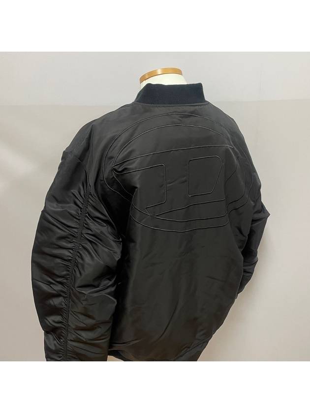 J-Mattan Reversible Bomber Jacket Black - DIESEL - BALAAN 4