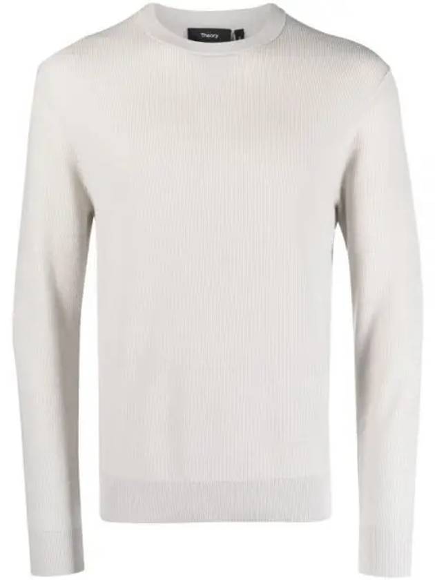 Men's Myhlo Crew Neck Knit Top Grey - THEORY - BALAAN 2