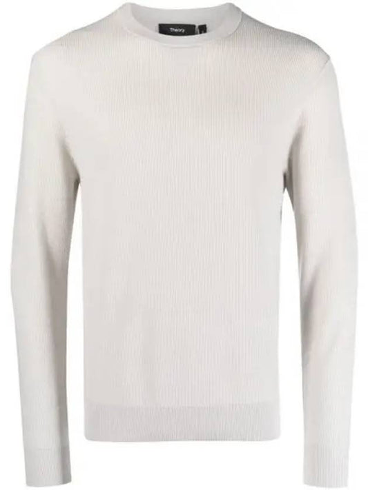 Men's Myhlo Crew Neck Knit Top Grey - THEORY - BALAAN 2