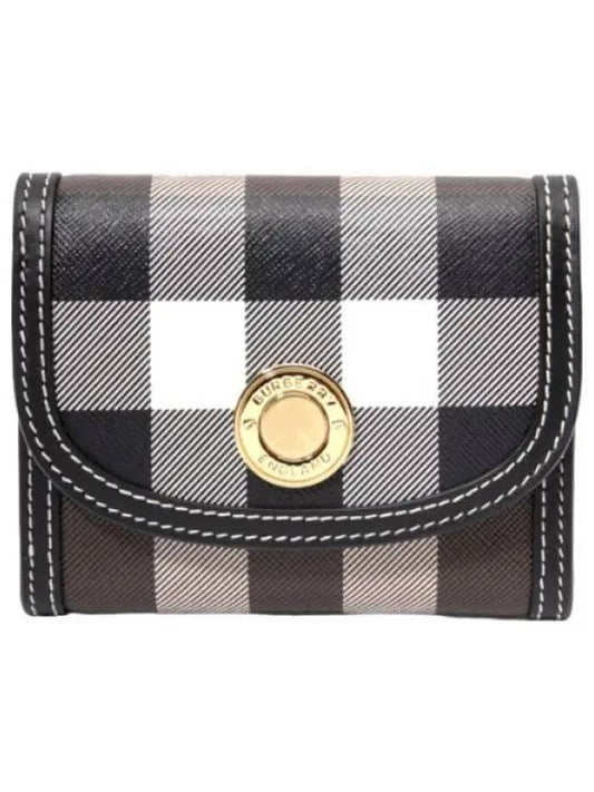 Check flap bifold wallet women - BURBERRY - BALAAN 1