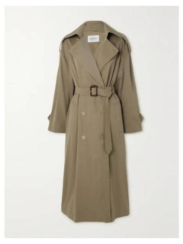 Salpa Double Breasted Water Repellent Trench Coat Beige - MAX MARA - BALAAN 2