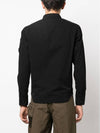 Gabardine Zipped Long Sleeve Shirt Black - CP COMPANY - BALAAN 4