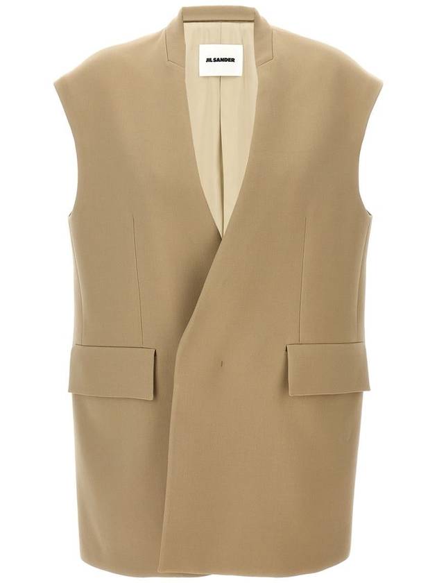 Wool Tailored Vest J03BN0140J40160 - JIL SANDER - BALAAN 2