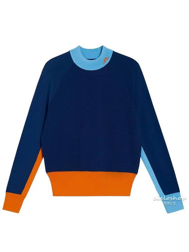 ZOE knit women s golf sweater blue AWKW09382 - J.LINDEBERG - BALAAN 1