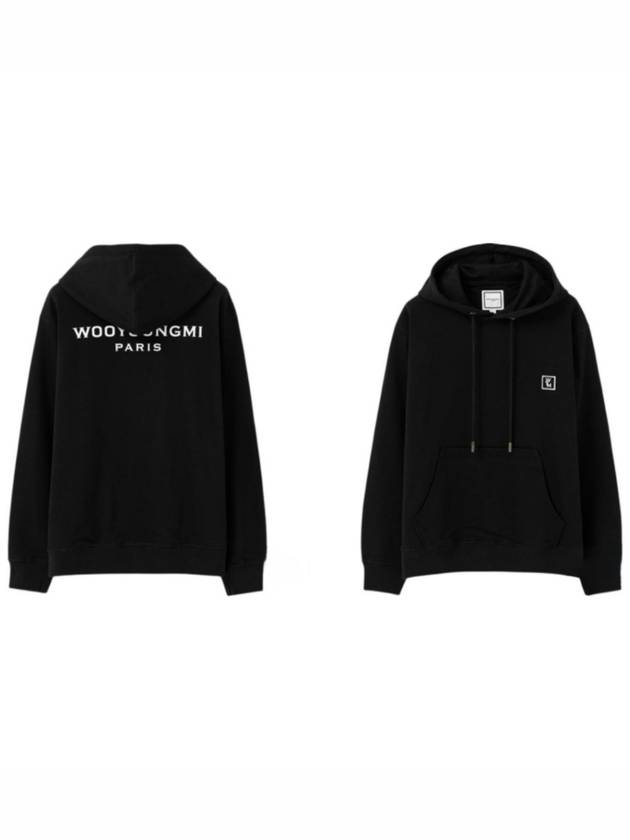 Back Logo Cotton Hoodie Black - WOOYOUNGMI - BALAAN 2