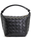 Candy Wallace Intrecciato Tote Bag Black - BOTTEGA VENETA - BALAAN 4