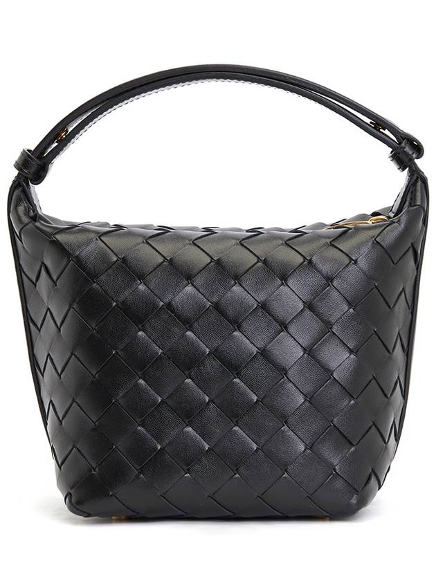 Candy Wallace Intrecciato Tote Bag Black - BOTTEGA VENETA - BALAAN 4