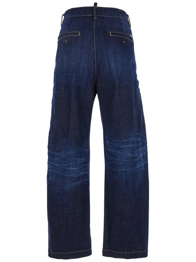 Blue Five-Pocket Jeans With Distressed Effect In Denim Man - DSQUARED2 - BALAAN 2