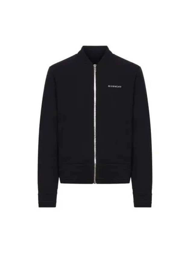 4G Star Logo Wool Bomber Jacket Black - GIVENCHY - BALAAN 2