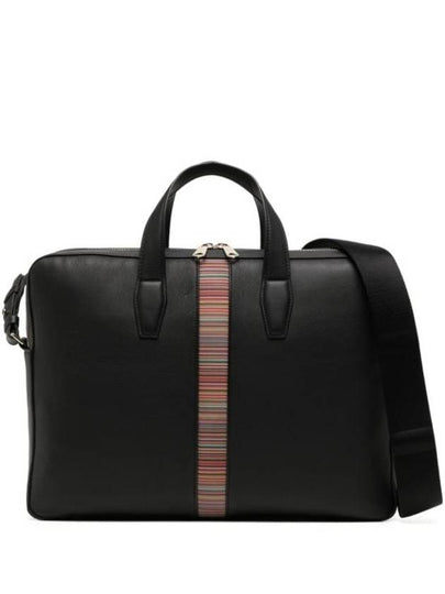 Signature Stripe Brief Case Black - PAUL SMITH - BALAAN 2