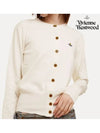 Bea Logo Cardigan Cream - VIVIENNE WESTWOOD - BALAAN 3