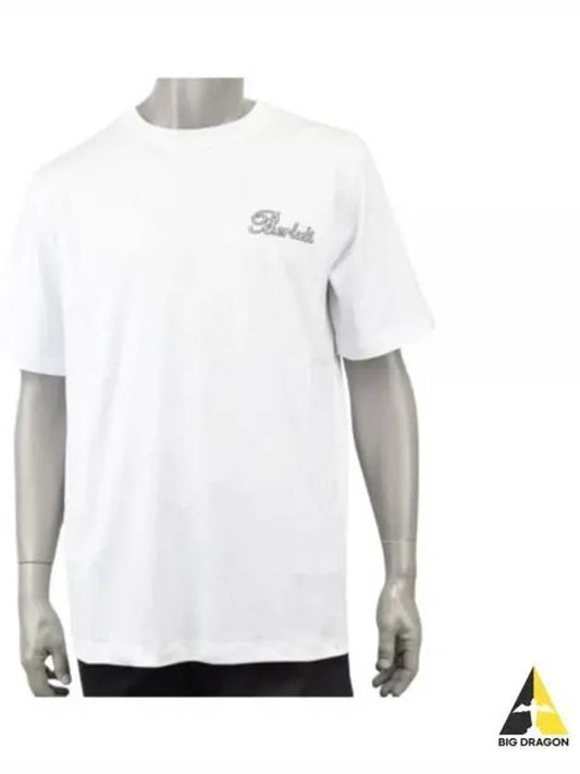 Berluti Small Logo Embroidered Short Sleeve T Shirt R26JRS124 001 000 - BERLUTI - BALAAN 1