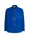 Logo Pocket Denim Long Sleeve Shirt Blue - MARNI - BALAAN 2