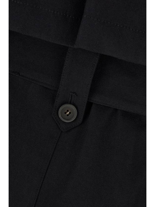 Double Brested Twill Cotton Trench Coat Black - A.P.C. - BALAAN 4