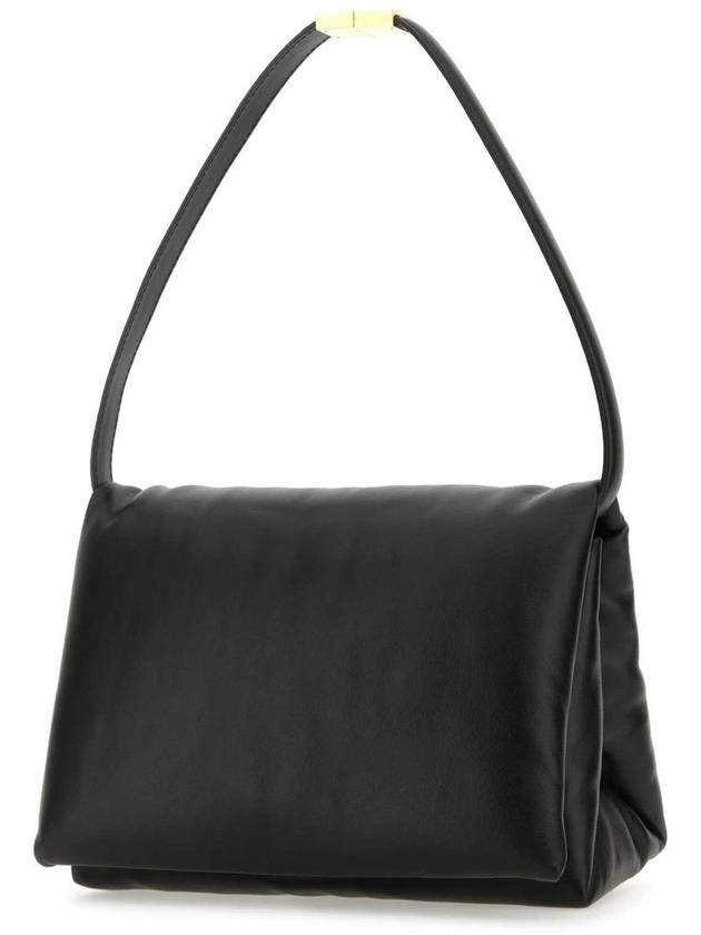 Prisma Medium Leather Shoulder Bag Black - MARNI - BALAAN 3