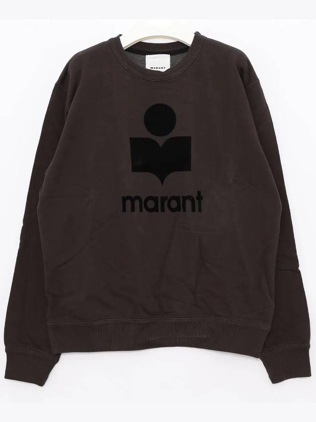 Mikoy Logo Cotton Sweatshirt Fade Black - ISABEL MARANT - BALAAN 4