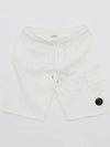 Light Fleece Utility Shorts White - CP COMPANY - BALAAN 3