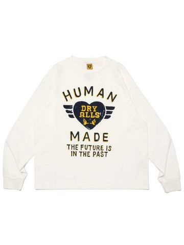 Graphic Long Sleeve T-Shirt White - HUMAN MADE - BALAAN 1