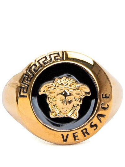 Men's Medusa Logo Ring Gold - VERSACE - BALAAN 2