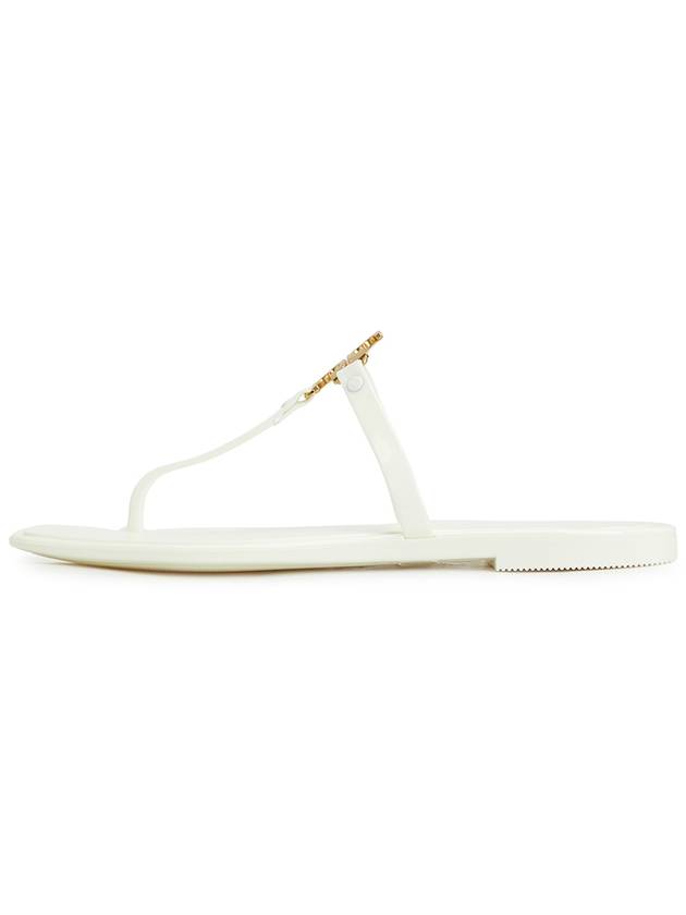 Roxanne Jelly Logo Flip Flops White - TORY BURCH - BALAAN 4