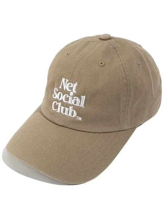 OG LOGO WASHED CAP KHAKI - NET SOCIAL CLUB - BALAAN 2