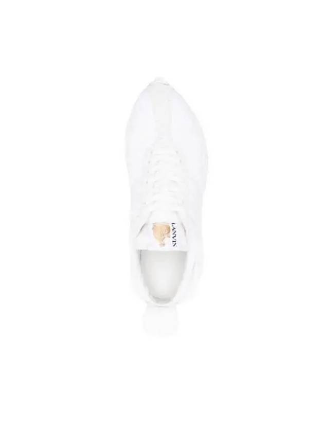 Logo Patch Low Top Sneakers White - LANVIN - BALAAN 5