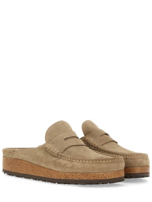 Naples Suede Mule Loafer Taupe Beige - BIRKENSTOCK - BALAAN 4