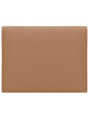 Gold Triangle Logo Saffiano Half Wallet Caramel - PRADA - BALAAN 5