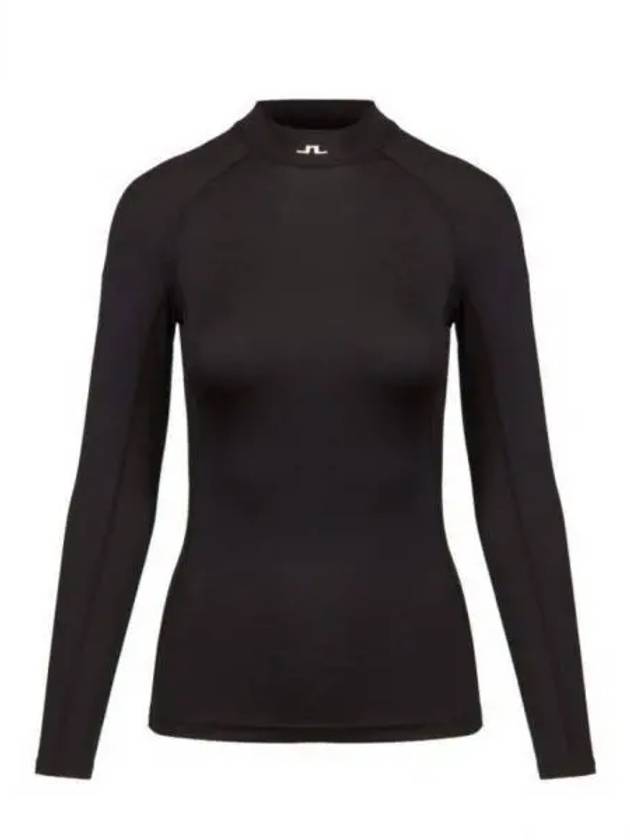 Asa Soft Compression High Neck Long Sleeve T-Shirt Black - J.LINDEBERG - BALAAN 2