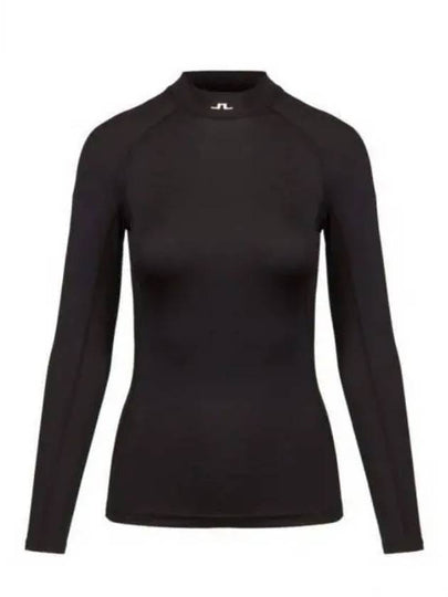 Asa Soft Compression High Neck Long Sleeve T-Shirt Black - J.LINDEBERG - BALAAN 2