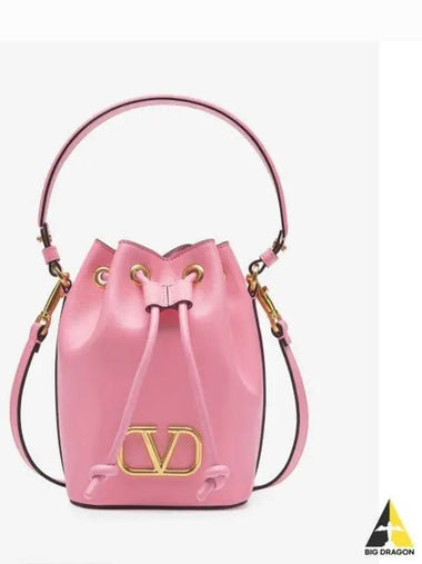 Mini V logo signature bucket bag bubble 4W2P0Z44VNLZQQ - VALENTINO - BALAAN 1