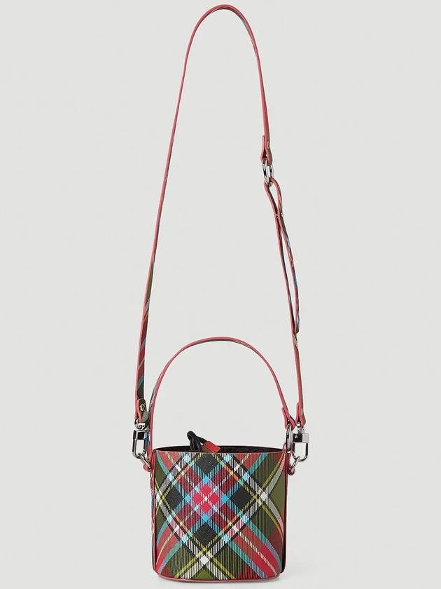 Betty Betty of Plaque Small Tartan Check Bucket Bat - VIVIENNE WESTWOOD - BALAAN 4