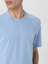 Logo Short Sleeve T-shirt Blue - BRUNELLO CUCINELLI - BALAAN 4