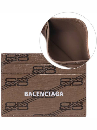 BB Monogram Card Wallet Brown - BALENCIAGA - BALAAN 2