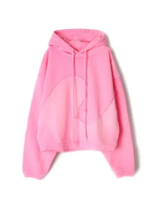 RL Swirl Fleece Hooded Sweat Top Pink RL06T034 1 Swirl Fleece Hoodie - ERL - BALAAN 1