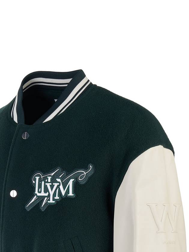 Volcano Varsity Bomber Jacket Green - WOOYOUNGMI - BALAAN 7