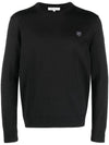 Fox Head Patch Regular Knit Top Black - MAISON KITSUNE - BALAAN 2