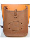 Evelyn 16 Clemence Palladium Cross Bag Gold Brown - HERMES - BALAAN 3