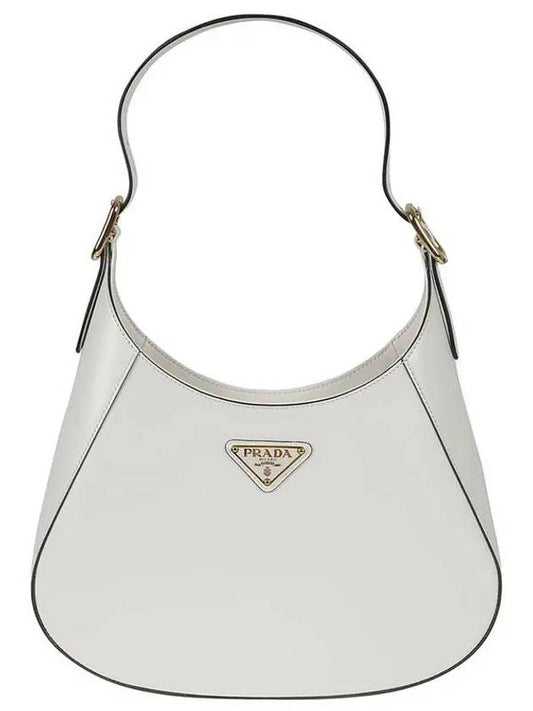 Medium Leather Shoulder Bag White - PRADA - BALAAN 2