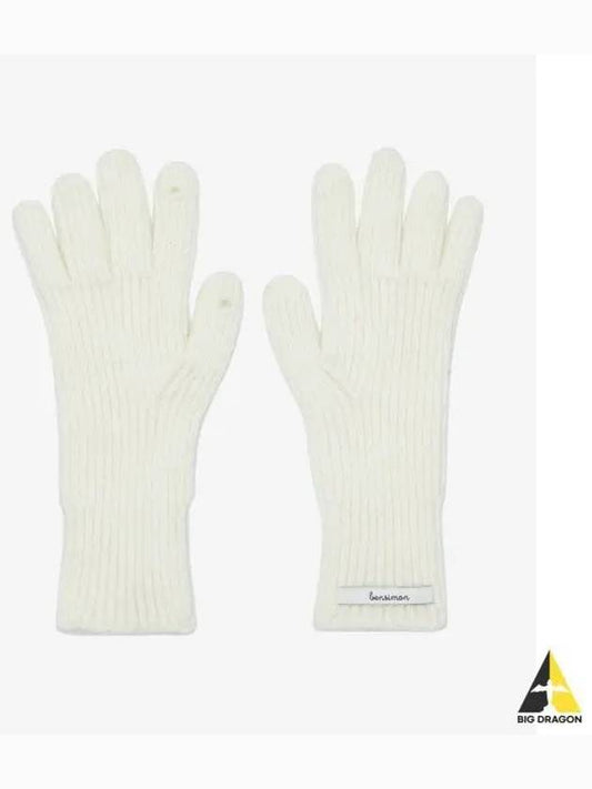 FINGER HOLE GLOVES white - BENSIMON - BALAAN 1