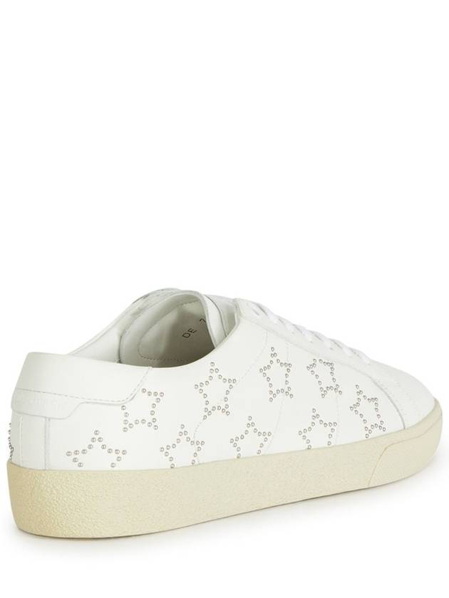 Court Classic SL06 California Smooth Leather Low Top Sneakers White - SAINT LAURENT - BALAAN 4