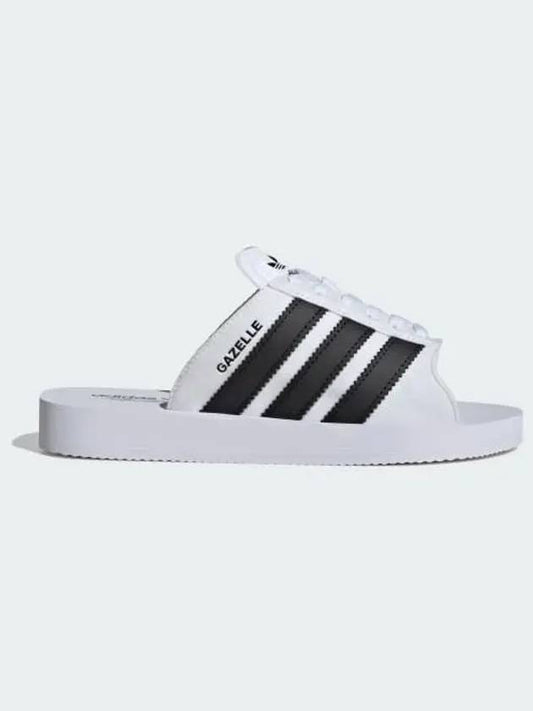 Gazelle BEACH W Original Cloud White Core Black Sandals Slippers JQ7420 692663 - ADIDAS - BALAAN 1